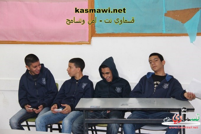  تميز وإبداع في المدرسة الثانوية الشاملة  أثناء أداء التمرين القطري للدفاع المدني